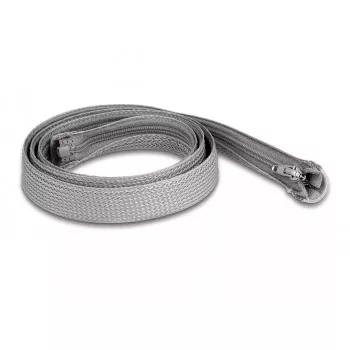 Gevlochten slang DeLOCK 20824 1m x 20mm grijs
