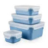 Voorraaddozen-set EMSA Clip & Close rechthoekig blauw 4 stuks