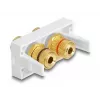 DeLOCK Easy 45 module 2 x busklem rood zwart ring 22,5 x 45 mm