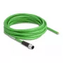 DeLOCK netwerkkabel M12 4-pin D-gecodeerd open kabeleinden TPU 5 m