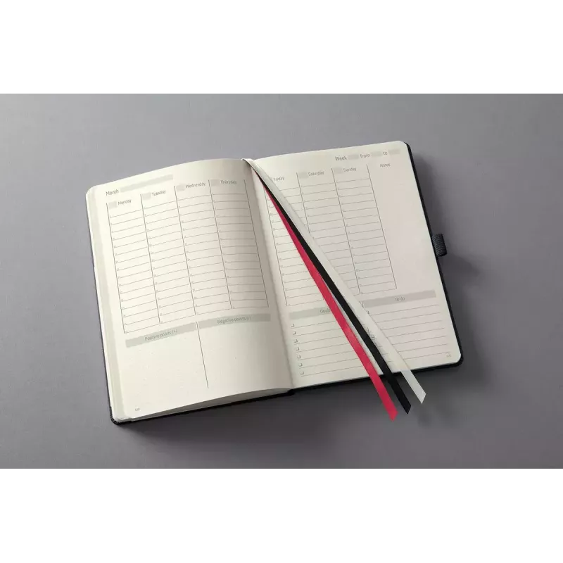 Weekplanner Sigel CO701 hardcover 192 pagina's zwart