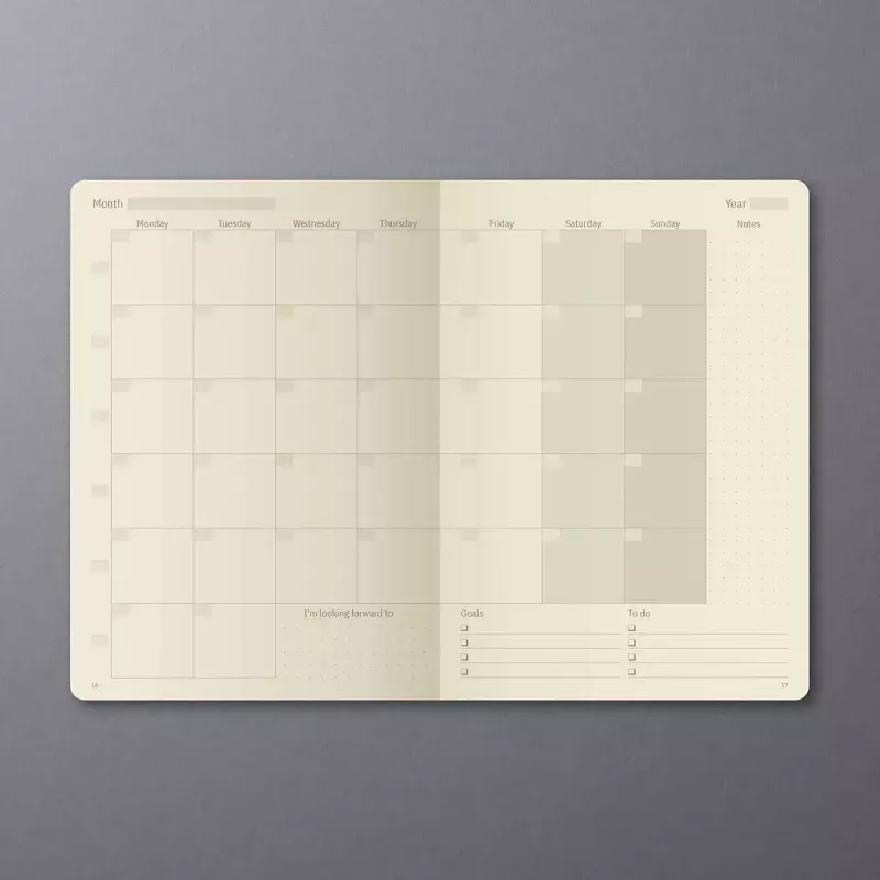 Weekplanner Sigel CO701 hardcover 192 pagina's zwart
