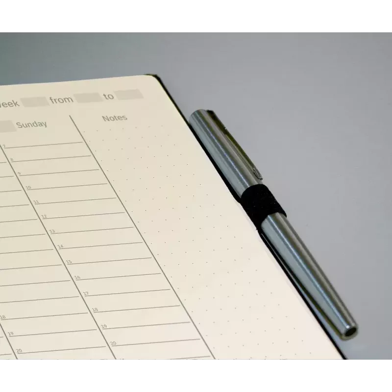 Weekplanner Sigel CO701 hardcover 192 pagina's zwart