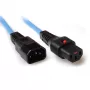 ACT stroomkabel C13 IEC Lock - C14 blauw 3 m, PC963