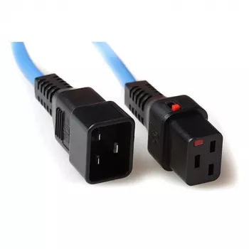 ACT netkabel C19 IEC Lock - C20 blauw 2 m, PC1358