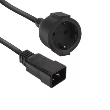 Netkabel ACT C20 CEE 7/3 zwart 0,2 m 230 V 16 A