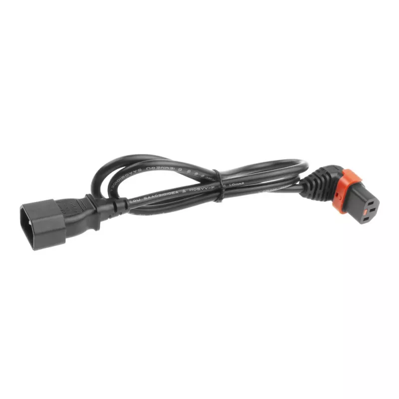 ACT netkabel C14 - C13 IEC Lock (haaks) zwart 3 m, PC2052