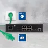 ACT Powercord netkabel CEE 7/7 stekker (haaks) - C15 groen 1,5 m