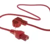 ACT AK5314 stroomkabel CEE 7/7 naar C15, 1 m, rood