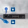 ACT netkabel CEE 7/7 stekker (haaks) - C15 blauw 1 m
