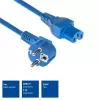 ACT netkabel CEE 7/7 stekker (haaks) - C15 blauw 1 m