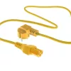 ACT Netzkabel CEE 7/7 stekker (haaks) - C15 geel 1 m