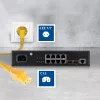 ACT Netzkabel CEE 7/7 stekker (haaks) - C15 geel 1 m