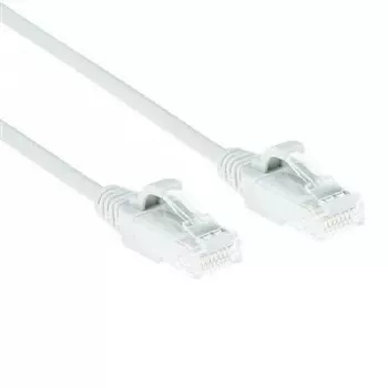 ACT wit 1 m LSZH U/UTP CAT6 datacenter slimline patchkabel met trekontlasting en RJ45-stekkers
