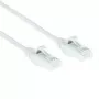 ACT wit 1 m LSZH U/UTP CAT6 datacenter slimline patchkabel met trekontlasting en RJ45-stekkers