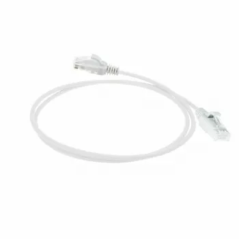 ACT wit 7 meter LSZH U/UTP CAT6 datacenter slimline patchkabel met RJ45-stekkers