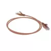 ACT bruin 2 meter LSZH U/UTP CAT6 datacenter slimline patchkabel trekontlasting met RJ45-stekkers