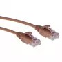 ACT bruin 2 meter LSZH U/UTP CAT6 datacenter slimline patchkabel trekontlasting met RJ45-stekkers