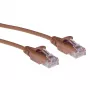 ACT bruin 7 m LSZH U/UTP CAT6 datacenter slimline patchkabel met trekontlasting, RJ45-stekker