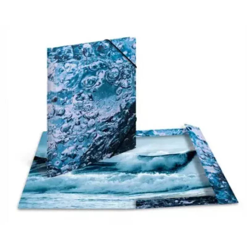 Omslagmap HERMA 19791 karton blauw A3