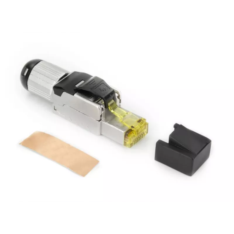 ACT veldconfectioneerbare RJ45 CAT6A-stekker afgeschermd, gereedschapsvrij, 4PPoE 100W