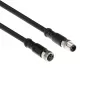 ACT Industrial 1,50 meter sensorkabel M8A 3-polig stekker naar M8A 3-polig bus, Ultraflex Xtreme TPE-kabel, afgeschermd