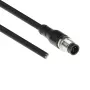 ACT Industrial 3,00 meter sensorkabel M12A 5-polig stekker naar open uiteinde, Superflex Xtreme TPE-kabel, afgeschermd