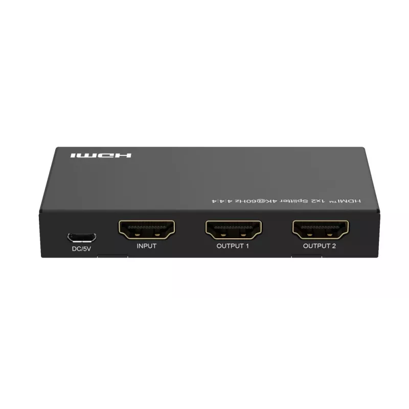HDMI-splitter Microconnect MC-HDMISPLITTER0102-4K 4K-resolutie zwart