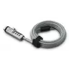 Hama USB-kabelslot zilver, transparant 1,8 m