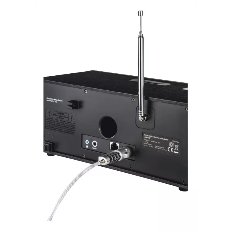 Hama USB-kabelslot zilver, transparant 1,8 m