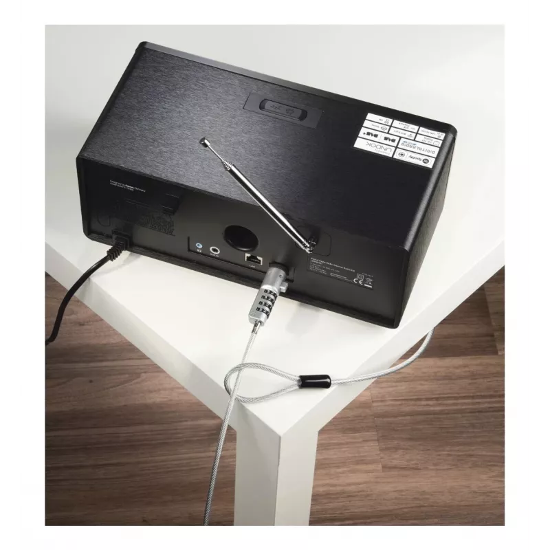 Hama USB-kabelslot zilver, transparant 1,8 m