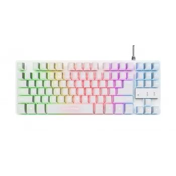 Trust GXT 833W Thado toetsenbord gaming USB QWERTZ Duits wit