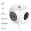 ACT AC2420 stroomverlenging 1,5 m 3 AC-stopcontacten binnen wit