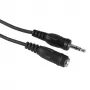 Audiokabel Hama 00205105 5m 3,5mm stekker naar bus zwart