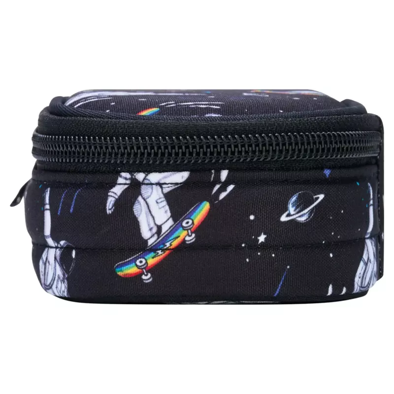 Herlitz Space Skater zachte etui polyesterm donkerblauw wit