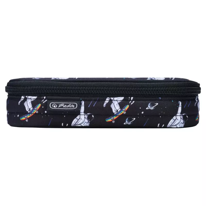 Herlitz Space Skater zachte etui polyesterm donkerblauw wit