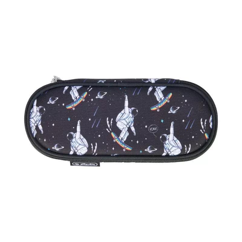 Herlitz Space Skater zachte etui polyesterm donkerblauw wit