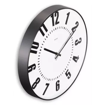 Hama Formentera quartz horloge rond zwart, wit