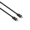 Lindy 1m Thunderbolt 5 kabel, 80Gbit/s, Passief, Stekker, Stekker, 1 m, 80 Gbit/s, Zwart, Nikkel