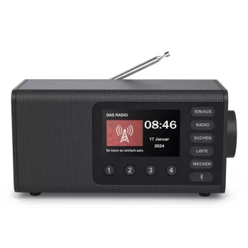 Persoonlijke radio Hama DR1001 Digitaal DAB DAB+ FM 5W TFT-display