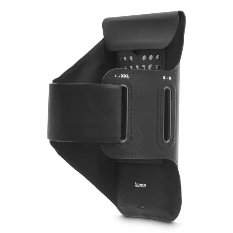 Hama 00019860 sportarmband-telefoonhoes voor joggen, 5,5-6,4 inch, waterafstotend, zwart