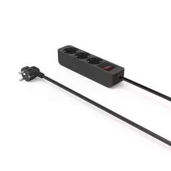 Hama 00223013 verlengsnoer 1,4 m 3 AC-uitgangen binnen zwart