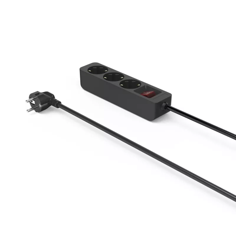 Hama 00223013 verlengsnoer 1,4 m 3 AC-uitgangen binnen zwart