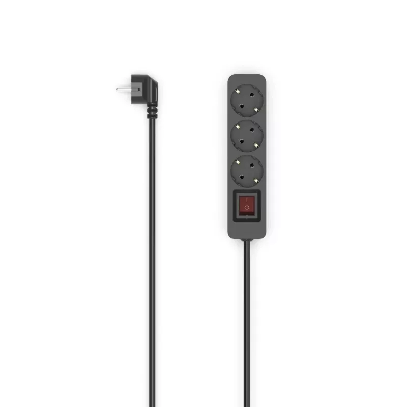 Hama 00223013 verlengsnoer 1,4 m 3 AC-uitgangen binnen zwart