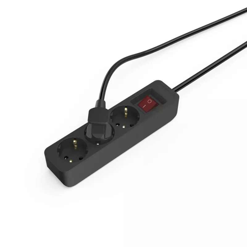 Hama 00223013 verlengsnoer 1,4 m 3 AC-uitgangen binnen zwart