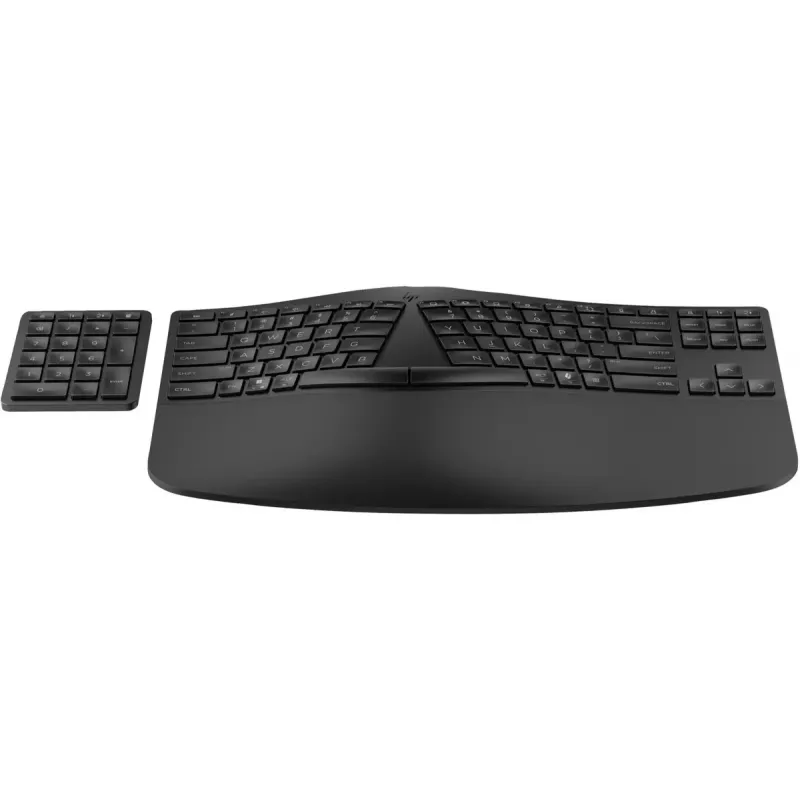 HP 960 Ergonomic Wireless toetsenbord full-size 100% RF draadloos + Bluetooth membraan zwart voor thuis