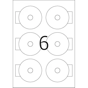 Zelfklevende etiketten HERMA CD Mini A4 Ø 78 mm