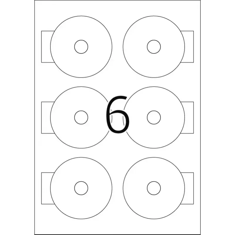 Zelfklevende etiketten HERMA CD Mini A4 Ø 78 mm