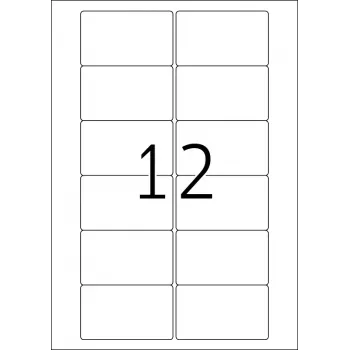 Zelfklevend printeretiket HERMA video-etiketten A4 78,7x46,6 mm