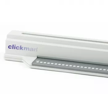 GBC bindapparaat ClickBind ClickMan handmatig bindapparaat, handmatig, 145 bladen, grijs, wit